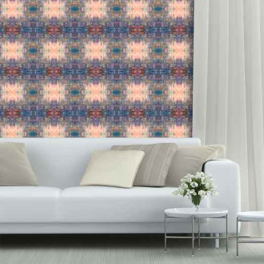 Behind Stars in Indigo Our rolls are 2 feet wide and length is customized according to 